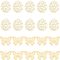 UNICRAFTALE 40Pcs 2 Styles Golden Filigree Pendants 201 Stainless Steel Etched Butterfly Pendants Flat Round Filigree Charms 22.5mm Long Necklace Pendants Metal Bracelets Charms for Jewelry Making