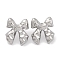 Non-Tarnish 304 Stainless Steel Stud Earrings, Bowknot, Stainless Steel Color, 23x20mm
