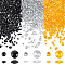 4200Pcs 6 Styles Pointed Back Acrylic Rhinestone Cabochons, Faceted, Diamond Shaped, Mixed Color, 4.5~8x2.5~4mm