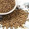 Baking Paint Glass Seed Beads, Cylinder, Camel, 2x1.5mm, Hole: 1mm, about 5599pcs/50g