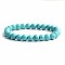 Turquoise Bracelet with Elastic Rope Bracelet, Male and Female Lovers Best Friend, Bead: 6mm