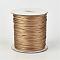Eco-Friendly Korean Waxed Polyester Cord, BurlyWood, 1mm, about 169.51~174.98 Yards(155~160m)/Roll
