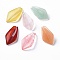 Natural & Synthetic Mixed Gemstone Pendants, Rhombus, Mixed Dyed and Undyed, 21x11x4mm, Hole: 0.8mm