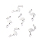 Non-Tarnish 304 Stainless Steel Pendants, Laser Cut, Flamingo, Stainless Steel Color, 15x7.5x1.1mm, Hole: 1.2mm