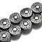 Electroplate Non-magnetic Synthetic Hematite Beads Strands, Flat Round, Gunmetal Plated, 8x4mm, Hole: 1mm, about 50pcs/strand, 15.7 inch