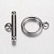 Tarnish Resistant 304 Stainless Steel Toggle Clasps, Ring, Stainless Steel Color, Ring: 17x13x2mm, Hole: 2mm, Bar: 22x7x3mm, Hole: 2mm