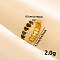Heart 304 Stainless Steel Enamel Cuff Ring, Open Ring for Women, Golden