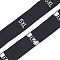 Clothing Size Labels(5XL), Sewing Fabric Band, Garment Accessories, Size Tags, Black, 12.5mm, about 10000pcs/bag