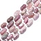 Natural Rose Quartz Beads Strands, Faceted, Double Terminated Pointed/Bullet, 25~27x13~15x12~13mm, Hole: 1.2mm, about 12~13pcs/strand, 15.35 inch(39cm)
