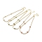 Cubic Zirconia Chain Necklace for Girl Women Gift, Flower Necklace with Brass Chain Extender & Lobster Claw Clasps, Lead Free & Cadmium Free, Long-Lasting Plated, Mixed Color, 16 inch(40.7~40.8cm)