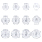 12Pcs 3 Style Mini Empty Clear Glass Globe, Pumpkin Glass Bottle for DIY Pendant Charms Making, Clear, 26~33.5x25~34mm, Inner Diameter: 13~22mm, 4pcs/style