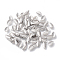 Non-Tarnish 316 Surgical Stainless Steel Charms, Leaf, Stainless Steel Color, 7x3.5x1mm, Hole: 1mm