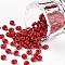 TOHO Short Magatama Beads, Japanese Seed Beads, (45) Opaque Pepper Red, 4.5x4x3mm, Hole: 1.2mm, about 450g/bag