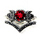 Gothic Purple Crystal Ring with Triple Moon Goddess - Black Diamond Jewelry for Women, Red, number 6