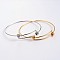 Adjustable 304 Stainless Steel Expandable Bangle Making, Mixed Color, 67x61mm, 1.5~10mm
