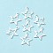 304 Stainless Steel Charms, Star, Silver, 14.5x12.5x0.7mm, Hole: 1.4mm