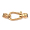 Ion Plating(IP) 304 Stainless Steel Cord Locks, Polished, Golden, 35x13x7.5mm, Hole: 5mm