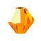 Preciosa® Crystal Beads, Czech Crystal, Bicone(451 69 302 Rondelle), 90310 200 Sun AB, 5mm, Hole: 1mm