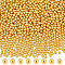 OLYCRAFT 2400pcs 4mm Golden Pearl Beads No Hole Loose ABS Plastic Pearl Beads Resin Filling Material Pearl Beads for Resin Crafting, Nail Art, Makeup, Jewelry Making and Wedding