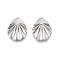Non-Tarnish 201 Stainless Steel Pendant, Textured Charms, Teardrop, Stainless Steel Color, 22x17x1mm, Hole: 1.2mm