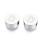 Tarnish Resistant 304 Stainless Steel Beads, Flat Round with Letter, Letter.D, 10x4.5mm, Hole: 2mm