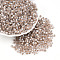 Glass Seed Beads, Inside Colours, Bicone, Tan, 4.5x3.5mm, Hole: 1.4mm, 6425pcs/pound