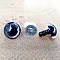 ABS Plastic Doll Eyes, for Doll Making, Colorful, 16mm