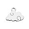 Tarnish Resistant 304 Stainless Steel Charms, Cloud, Stainless Steel Color, 9x12x1mm, Hole: 1.5mm