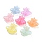 Luminous Acrylic Beads, Glitter Pendants, Glow in the Dark, Airplane, Mixed Color, 12x25.5x28mm, Hole: 2.7mm