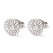 Non-Tarnish 304 Stainless Steel Sunflower Stud Earrings for Women, Stainless Steel Color, 9.5mm, Pin: 0.6mm