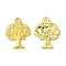 Tibetan Style Alloy Pendant, Cadmium Free & Lead Free, Tree, Golden, 22x17x2mm, Hole: 2mm