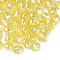 Transparent Acrylic Beads, AB Color Plated, Nuggets, Yellow, 10.5x10x8mm, Hole: 1.6mm, about 1200pcs/500g
