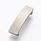 Tarnish Resistant 304 Stainless Steel Slide Charms, Rectangle, Stainless Steel Color, 38x10x6mm, Hole: 3x8mm