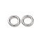 201 Stainless Steel Jump Rings, Stainless Steel Color, 8x1.5mm, Inner Diameter: 5mm