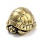 Brass Tortoise Figurines Statues for Home Desktop Feng Shui Ornament, Antique Bronze, 30.5x26x20.5mm