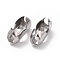 Non-Tarnish 304 Stainless Steel Ball Chain Connectors, Stainless Steel Color, 33x14mm