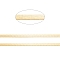Ion Plating(IP) 304 Stainless Steel Herringbone Chains, with Spool, Soldered, Golden, 4mm, about 5m/roll