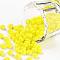 TOHO Short Magatama Beads, Japanese Seed Beads, (42) Opaque Dandelion, 4.5x4x3mm, Hole: 1.2mm, about 450g/bag