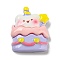 Birthday Theme Opaque Resin Decoden Cabochons, Cartoon Cabochons, for Jewelry Making, Food, 31.5x26x8.5mm