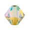 Preciosa® Crystal Beads, Czech Crystal, Bicone(451 69 302 Rondelle), 80100 20000 Jonquil AB 2x, 5mm, Hole: 1mm