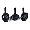 Natural Obsidian Pendants, with Woven TaiWan Nylon Thread, Nuggets, 40~60x20~27x12~24mm, Hole: 10~16mm