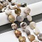 Natural Crazy Lace Agate Beads Strands, with Seed Beads, Faceted Hexagonal Cut, Flat Round, 12~12.5x5~6mm, Hole: 1.2~1.4mm, about 27~29pcs/strand, 15.55~15.75 inck(39.5~40cm)