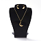 Organic Glass Necklace Displays, Necklace Bust Display Stand, Black, 165x110x72mm