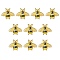 Transparent Acrylic Pendants, with Plated Bottom, Bees, Yellow, 26.5x32.5x4mm, Hole: 1mm