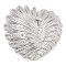 Brass Micro Pave Clear Cubic Zirconia Pendants, Cadmium Free & Lead Free, Heart Charms, Platinum, 29x30.5x10.5mm, Hole: 4x2mm