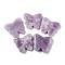 Natural Lepidolite/Purple Mica Stone Pendants, Butterfly Charms, 27.5~30x32~34x8mm, Hole: 2mm