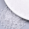 Transparent Glass Beads, Round, Clear, 4x3mm, Hole: 1mm, about 4500pcs/bag