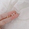 Alloy Earrings for Women, with 925 Sterling Silver Pin, Bowknot, 14.5mm
