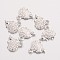 Hedgehog Alloy Pendants, Tibetan Style Charms, Cadmium Free & Nickel Free & Lead Free, Platinum, 12x13x2mm, Hole: 2mm