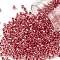 TOHO Round Seed Beads, Japanese Seed Beads, (1845) Red Rose Lined Crystal Rainbow, 8/0, 3mm, Hole: 1mm, about 220pcs/10g